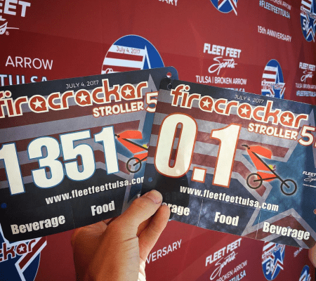 Custom Race Bib - Full Size - Custom made by Charmed Running